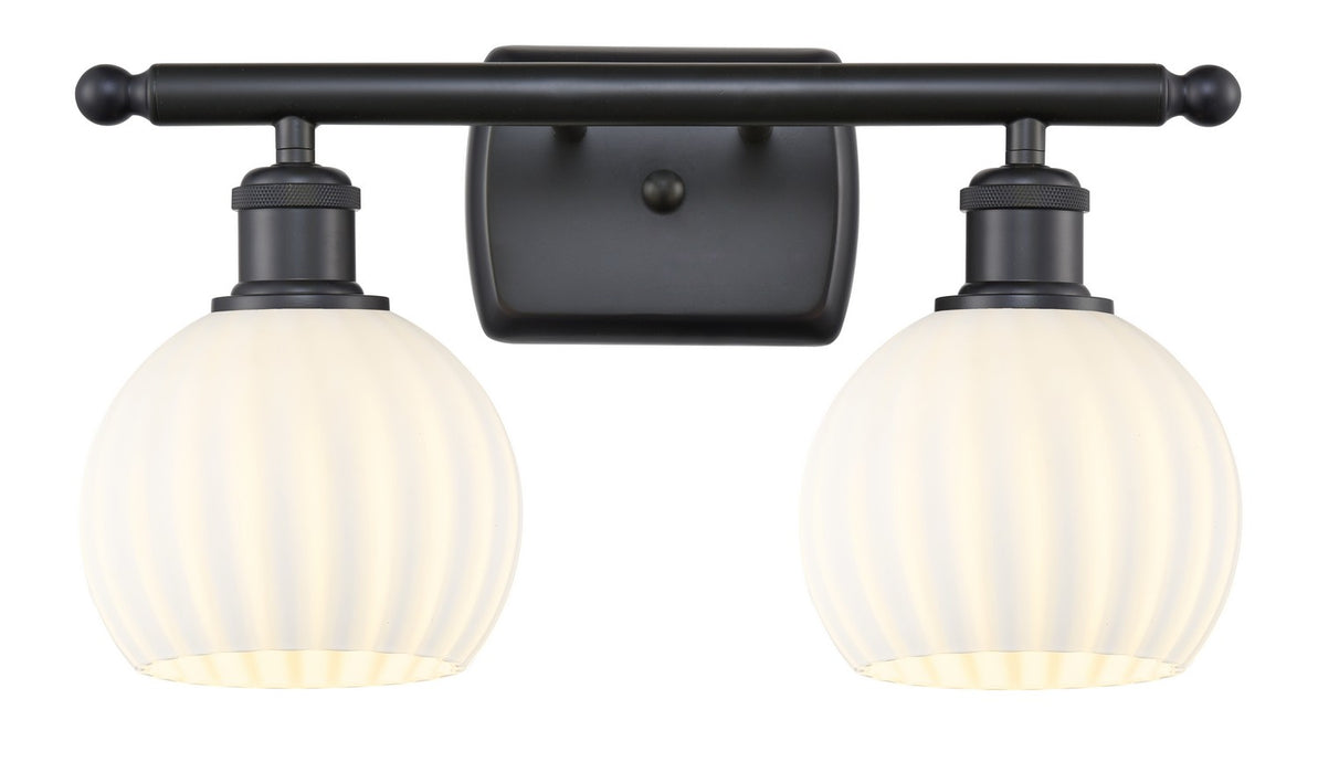 Innovations 516-2W-BK-G1217-6WV LED Bath Vanity, Matte Black