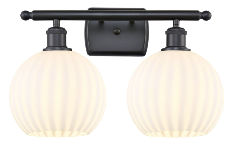 Innovations 516-2W-BK-G1217-8WV LED Bath Vanity, Matte Black