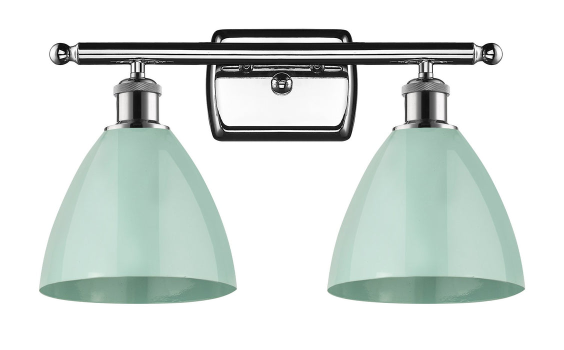 Innovations 516-2W-PC-MBD-75-SF Two Light Bath Vanity, Polished Chrome