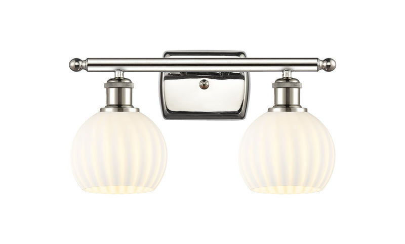 Innovations 516-2W-PN-G1217-6WV LED Bath Vanity, Polished Nickel