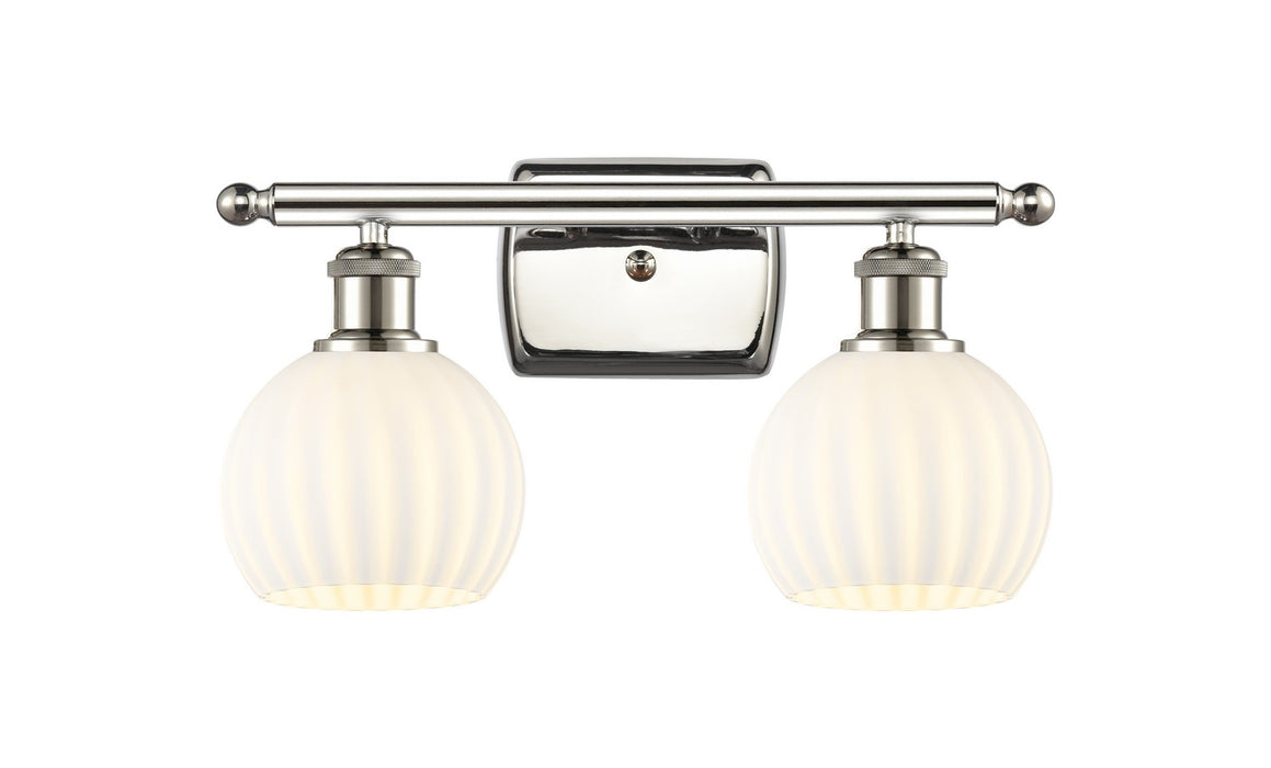 Innovations 516-2W-PN-G1217-6WV LED Bath Vanity, Polished Nickel