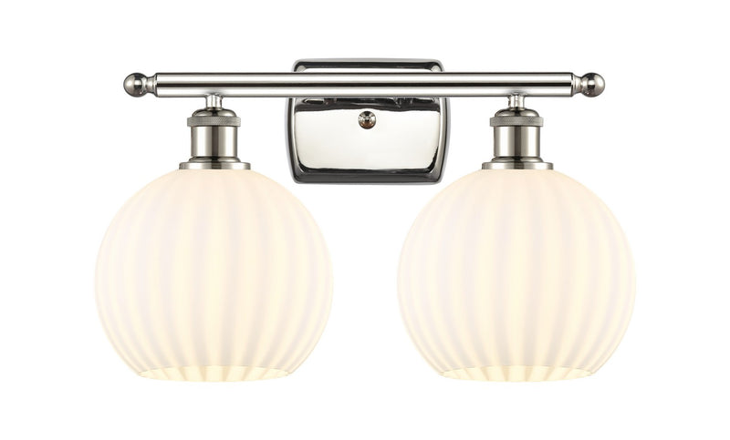 Innovations 516-2W-PN-G1217-8WV LED Bath Vanity, Polished Nickel