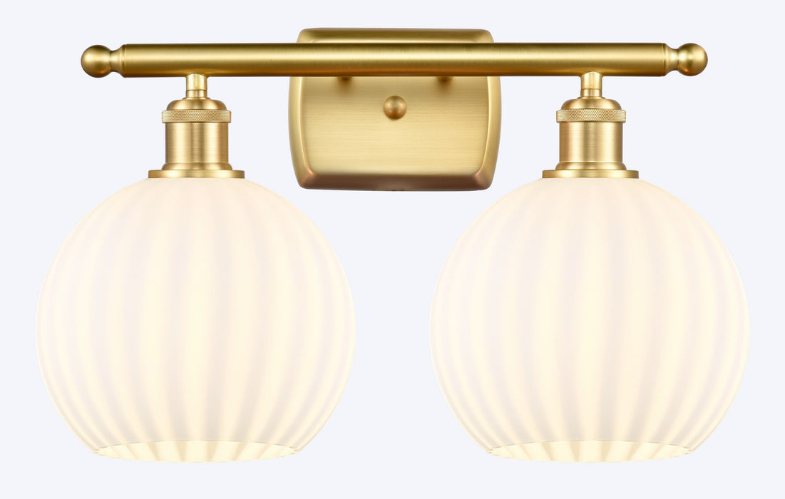 Innovations 516-2W-SG-G1217-8WV LED Bath Vanity, Satin Gold