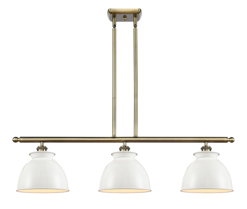 Innovations 516-3I-AB-M14-W Three Light Island Pendant, Antique Brass