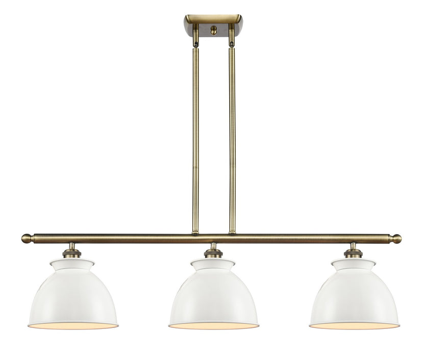 Innovations 516-3I-AB-M14-W Three Light Island Pendant, Antique Brass