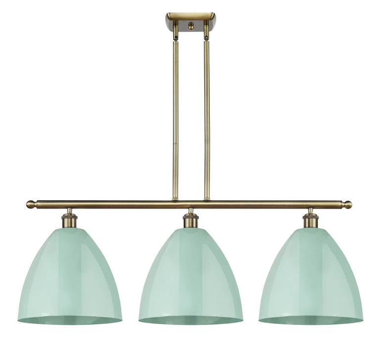 Innovations 516-3I-AB-MBD-12-SF Three Light Island Pendant, Antique Brass