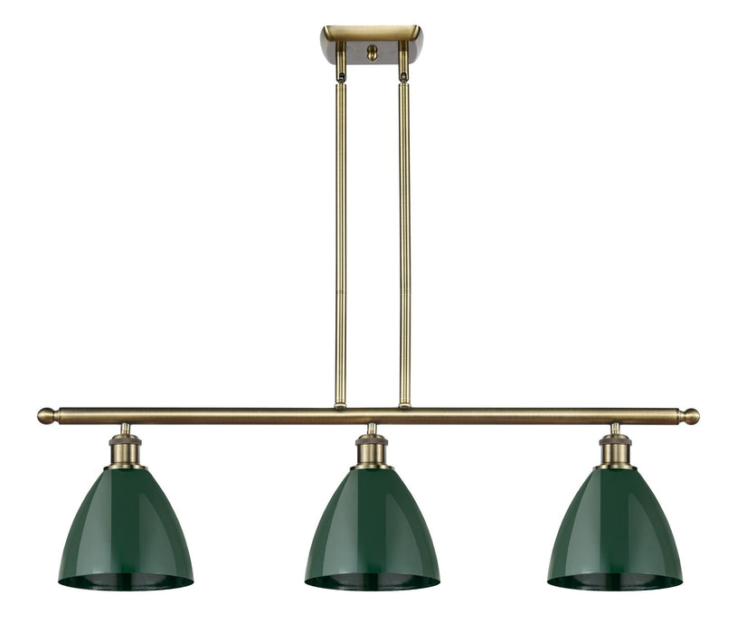 Innovations 516-3I-AB-MBD-75-GR Three Light Island Pendant, Antique Brass