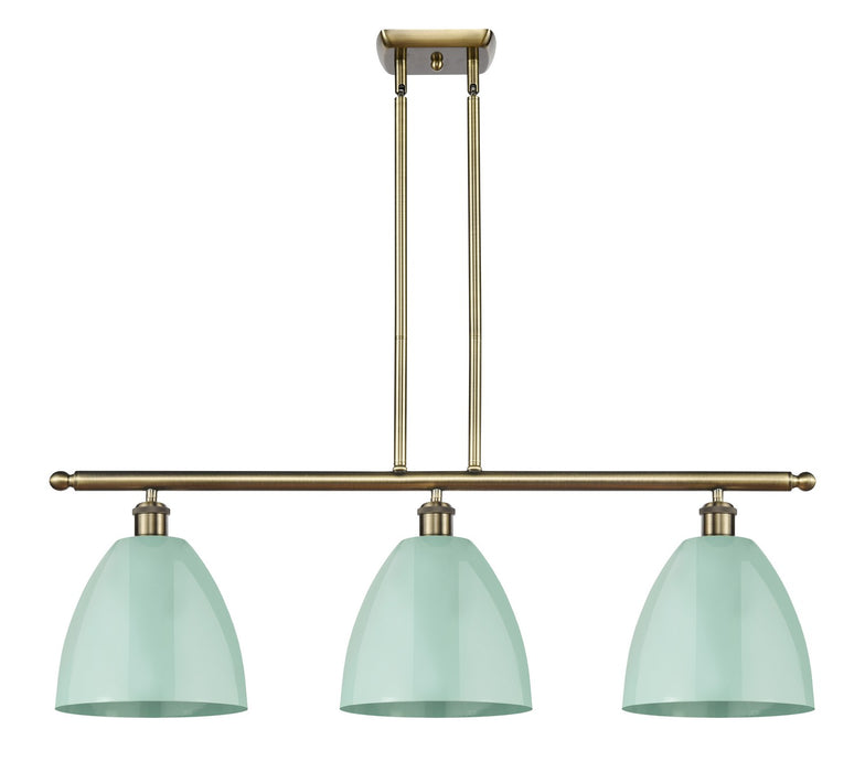 Innovations 516-3I-AB-MBD-9-SF Three Light Island Pendant, Antique Brass