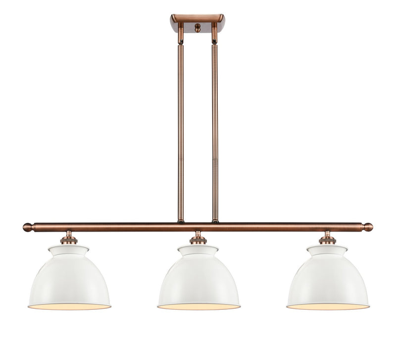 Innovations 516-3I-AC-M14-W Three Light Island Pendant, Antique Copper