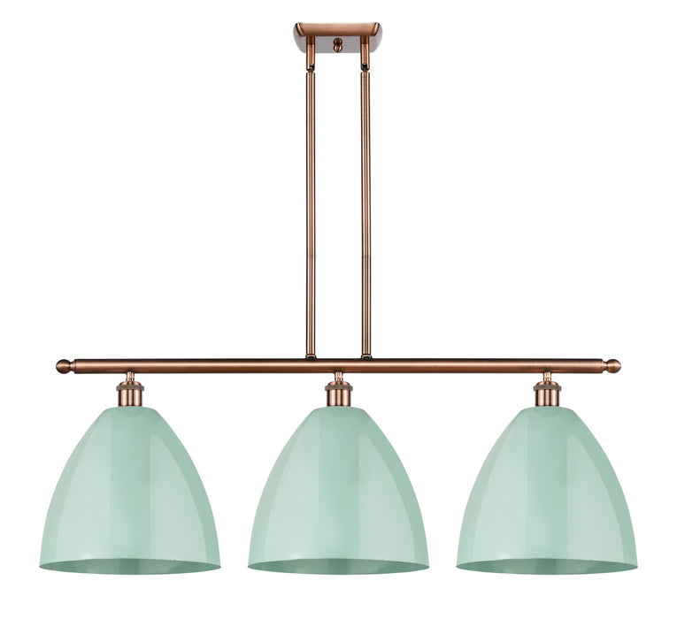 Innovations 516-3I-AC-MBD-12-SF Three Light Island Pendant, Antique Copper