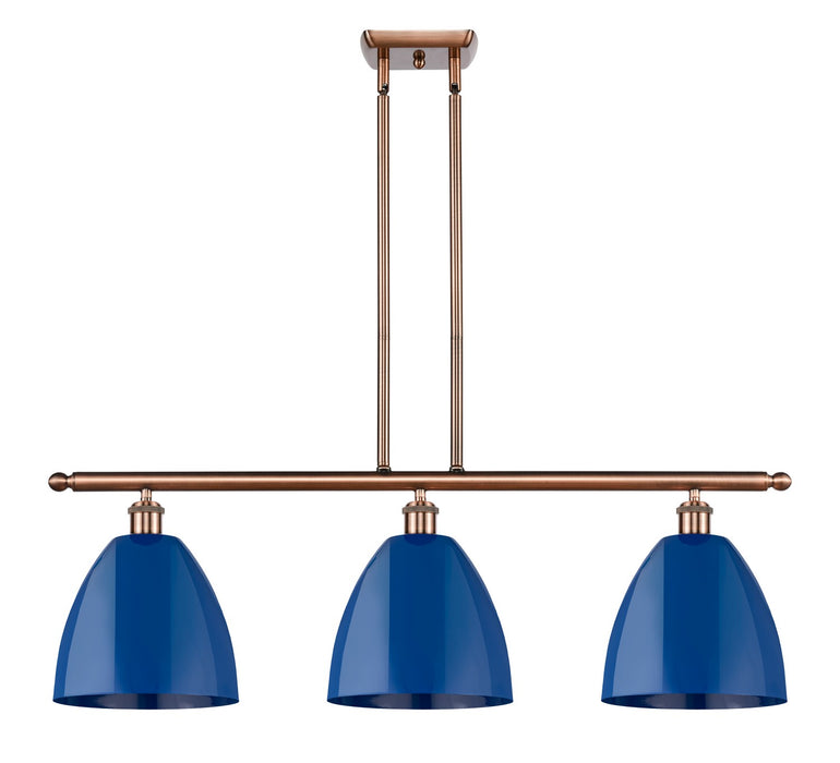 Innovations 516-3I-AC-MBD-9-BL Three Light Island Pendant, Antique Copper