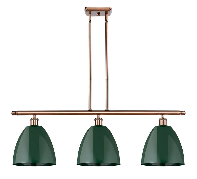 Innovations 516-3I-AC-MBD-9-GR Three Light Island Pendant, Antique Copper