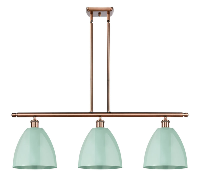 Innovations 516-3I-AC-MBD-9-SF Three Light Island Pendant, Antique Copper