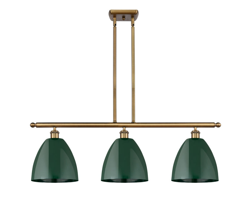 Innovations 516-3I-BB-MBD-9-GR Three Light Island Pendant, Brushed Brass