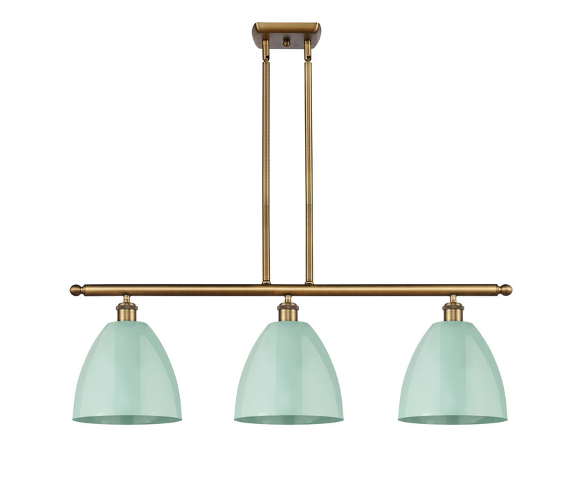 Innovations 516-3I-BB-MBD-9-SF Three Light Island Pendant, Brushed Brass