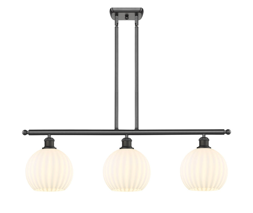 Innovations 516-3I-OB-G1217-8WV LED Island Pendant, Oil Rubbed Bronze