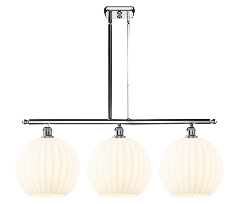 Innovations 516-3I-PC-G1217-12WV LED Island Pendant, Polished Chrome