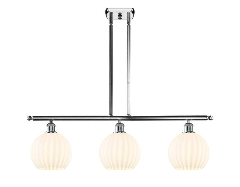 Innovations 516-3I-PC-G1217-8WV LED Island Pendant, Polished Chrome