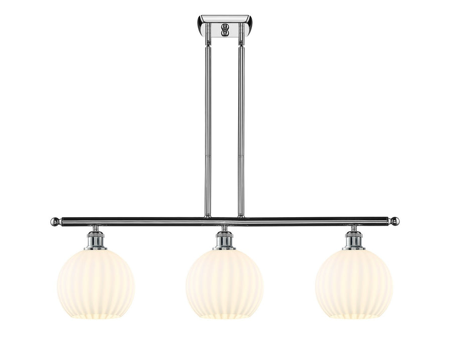 Innovations 516-3I-PC-G1217-8WV LED Island Pendant, Polished Chrome