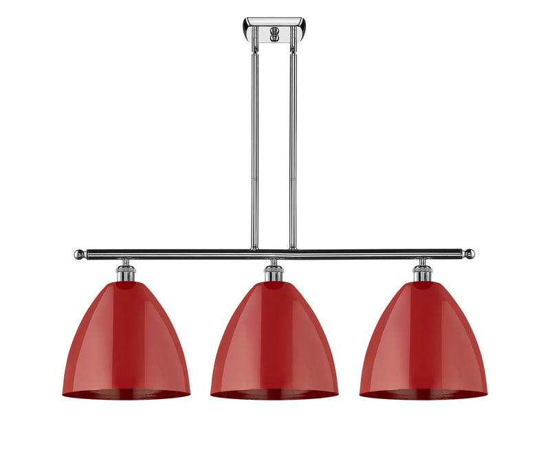 Innovations 516-3I-PC-MBD-12-RD Three Light Island Pendant, Polished Chrome