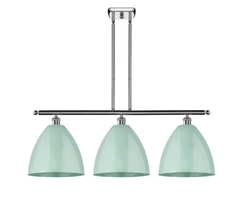 Innovations 516-3I-PC-MBD-12-SF Three Light Island Pendant, Polished Chrome