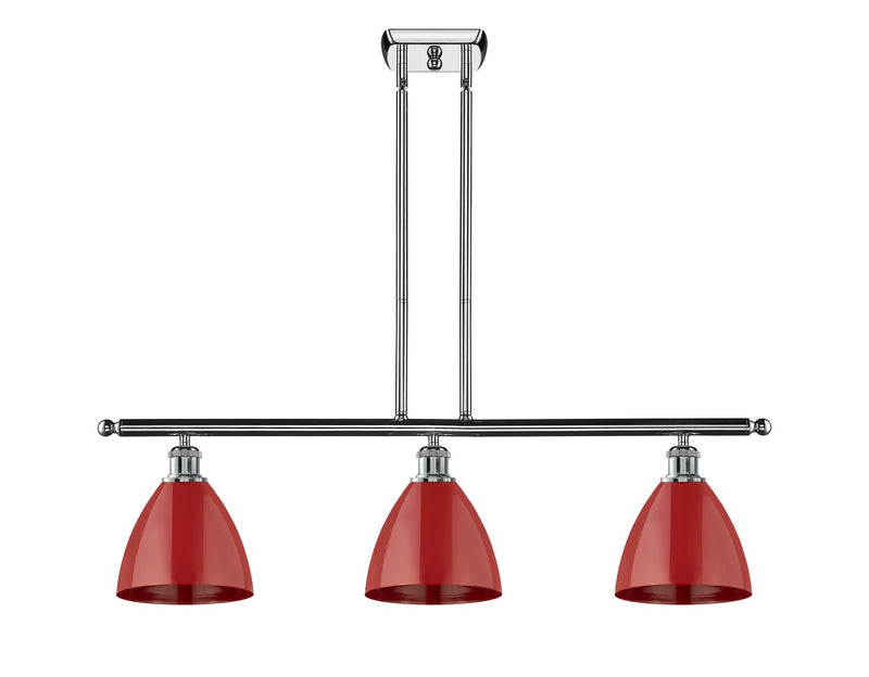 Innovations 516-3I-PC-MBD-75-RD Three Light Island Pendant, Polished Chrome