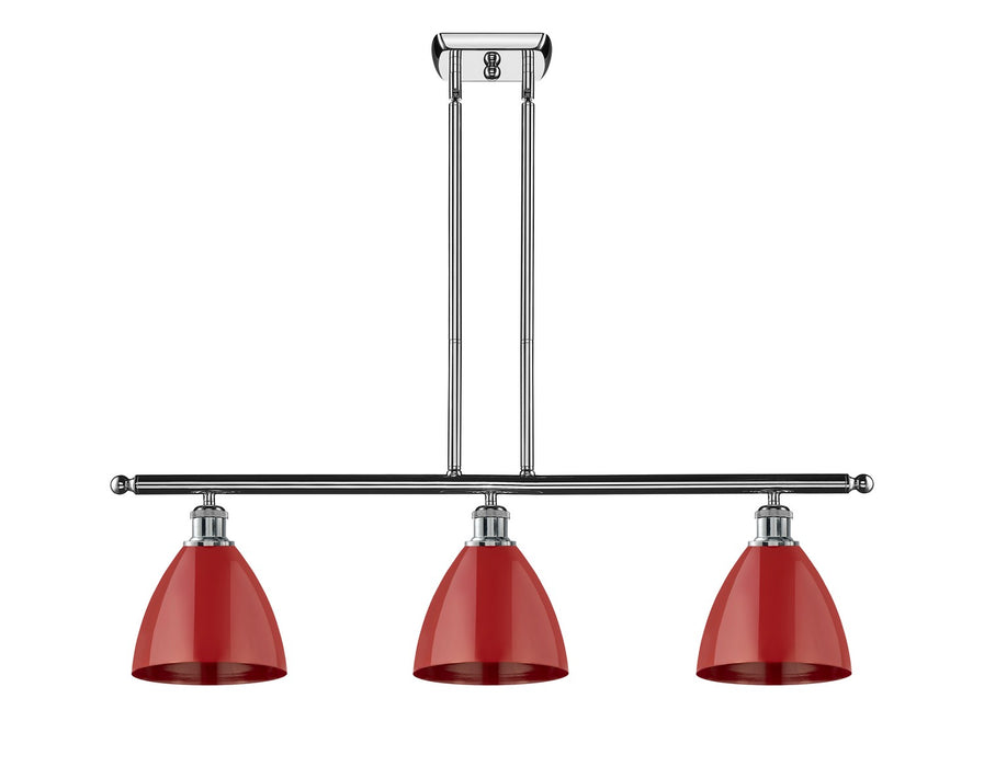 Innovations 516-3I-PC-MBD-75-RD Three Light Island Pendant, Polished Chrome