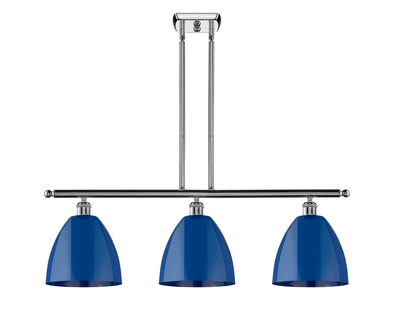Innovations 516-3I-PC-MBD-9-BL Three Light Island Pendant, Polished Chrome
