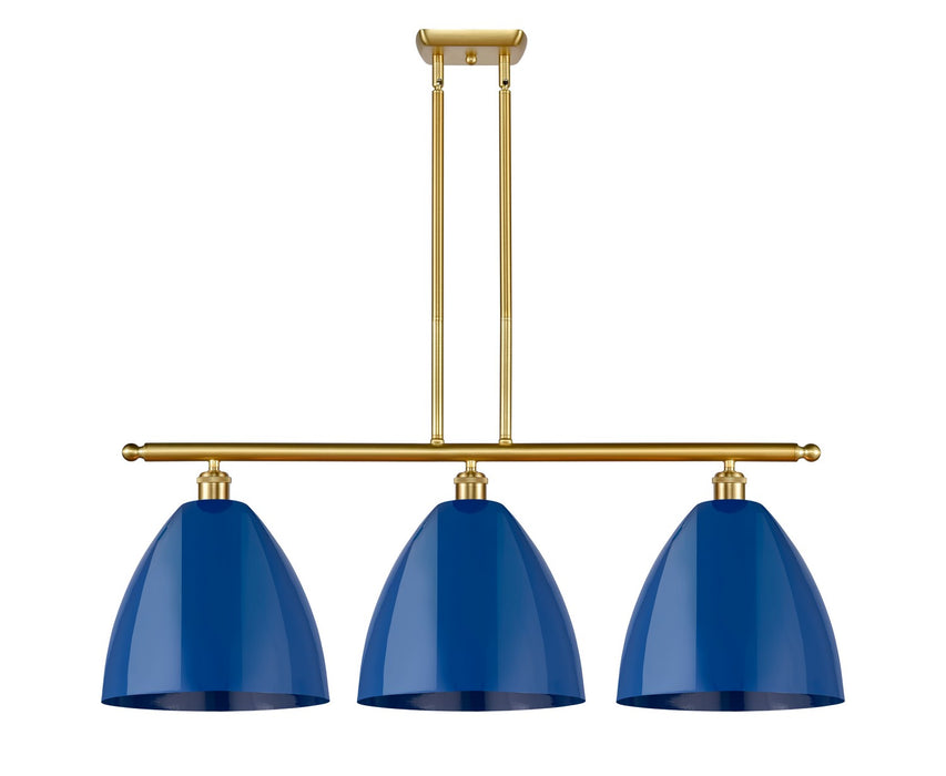 Innovations 516-3I-SG-MBD-12-BL Three Light Island Pendant, Satin Gold
