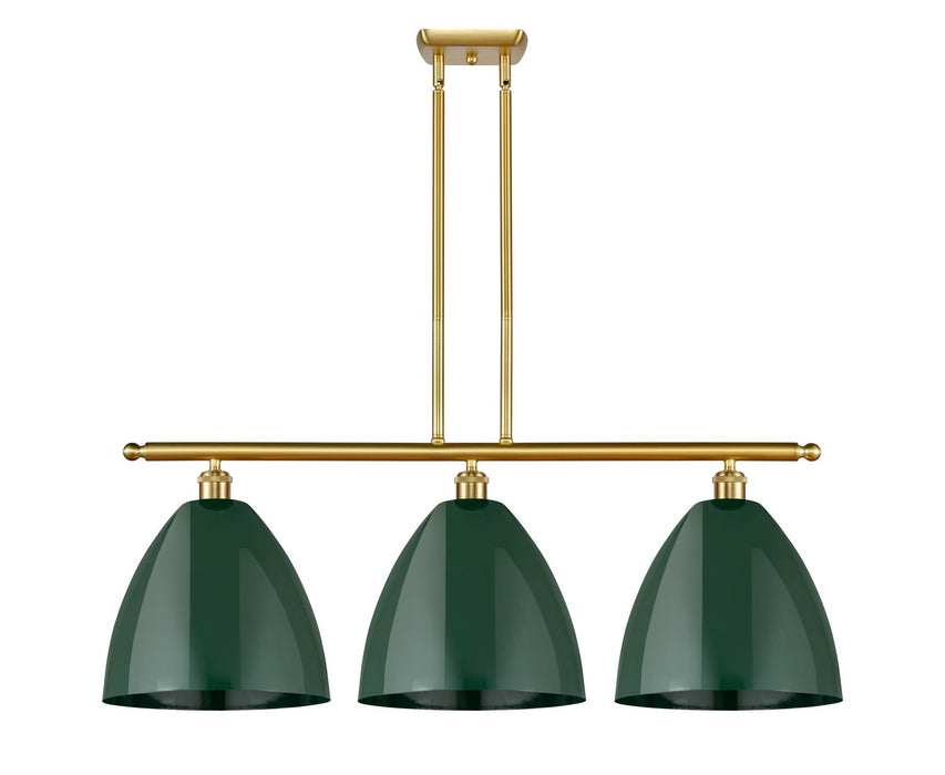Innovations 516-3I-SG-MBD-12-GR Three Light Island Pendant, Satin Gold