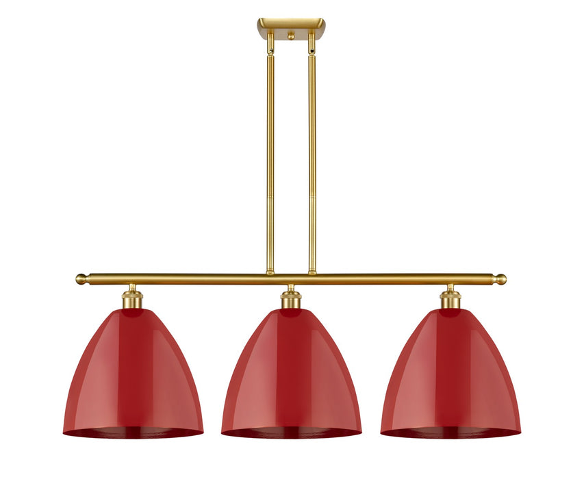 Innovations 516-3I-SG-MBD-12-RD Three Light Island Pendant, Satin Gold