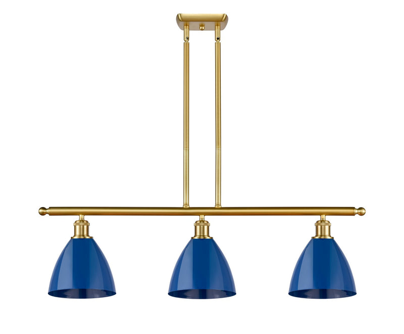 Innovations 516-3I-SG-MBD-75-BL Three Light Island Pendant, Satin Gold