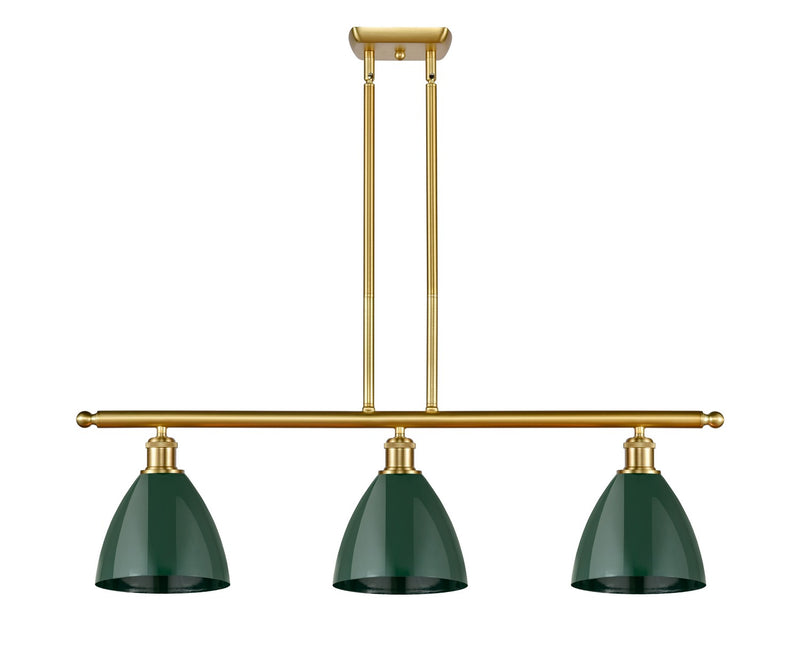 Innovations 516-3I-SG-MBD-75-GR Three Light Island Pendant, Satin Gold
