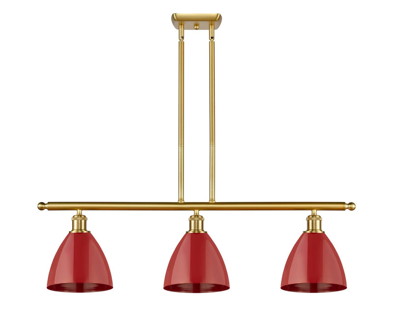 Innovations 516-3I-SG-MBD-75-RD Three Light Island Pendant, Satin Gold
