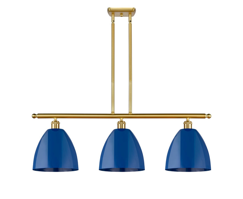 Innovations 516-3I-SG-MBD-9-BL Three Light Island Pendant, Satin Gold