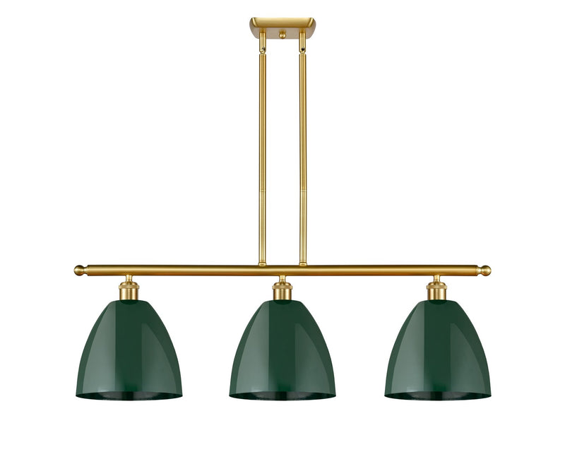 Innovations 516-3I-SG-MBD-9-GR Three Light Island Pendant, Satin Gold