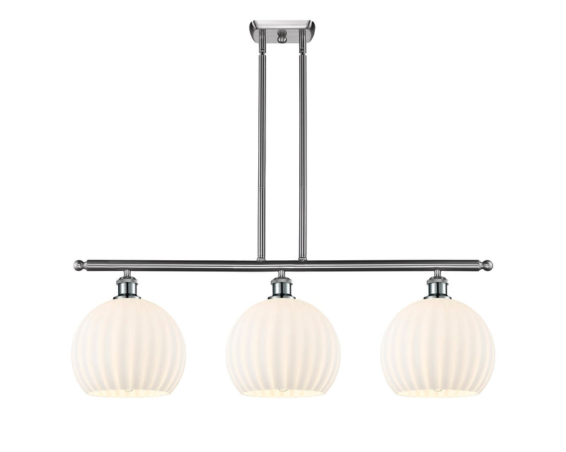 Innovations 516-3I-SN-G1217-10WV LED Island Pendant, Brushed Satin Nickel