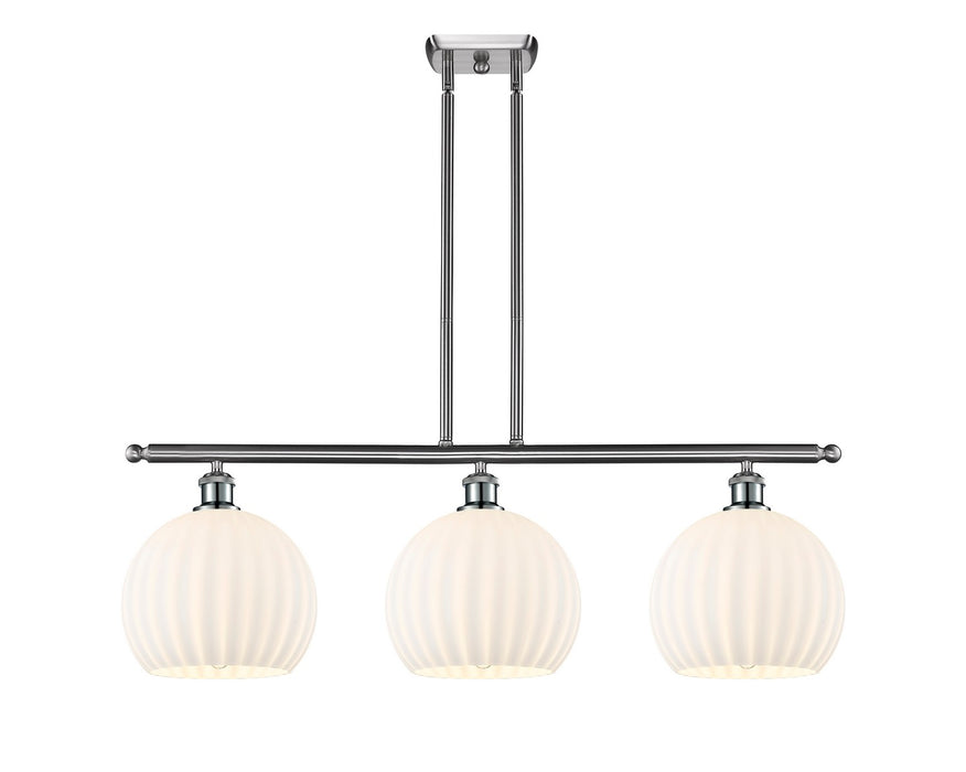 Innovations 516-3I-SN-G1217-10WV LED Island Pendant, Brushed Satin Nickel