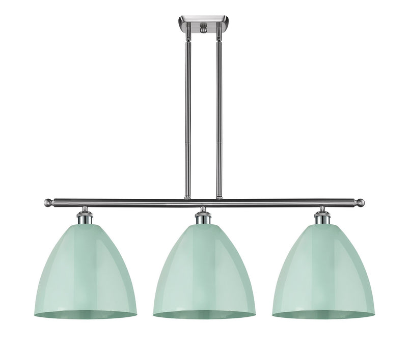 Innovations 516-3I-SN-MBD-12-SF Three Light Island Pendant, Brushed Satin Nickel