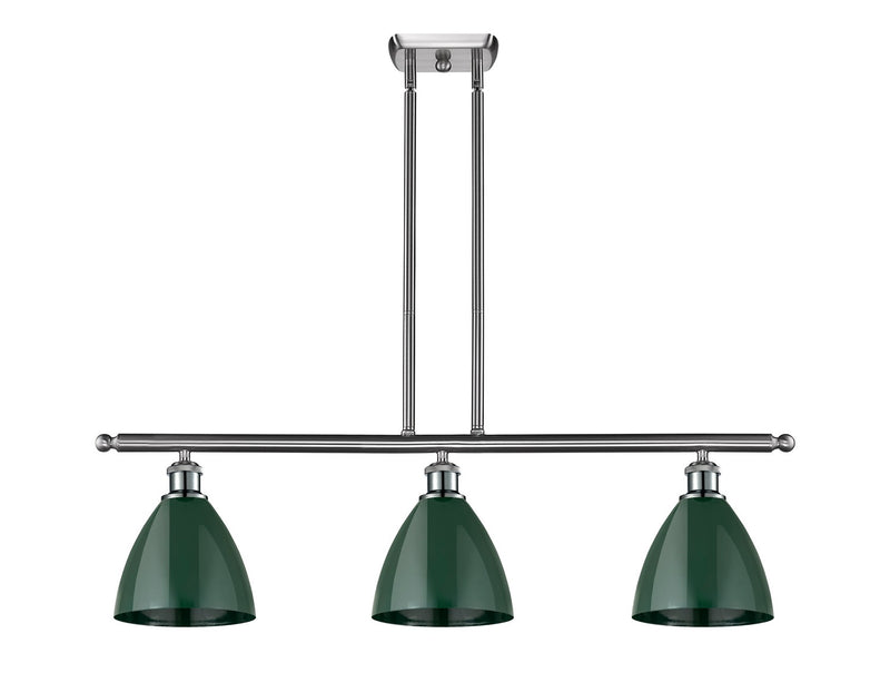 Innovations 516-3I-SN-MBD-75-GR Three Light Island Pendant, Brushed Satin Nickel