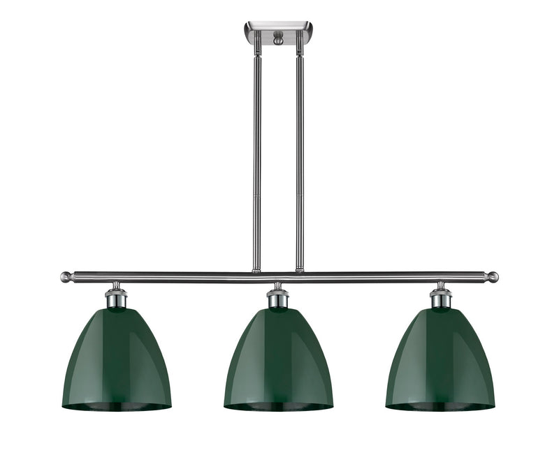 Innovations 516-3I-SN-MBD-9-GR Three Light Island Pendant, Brushed Satin Nickel