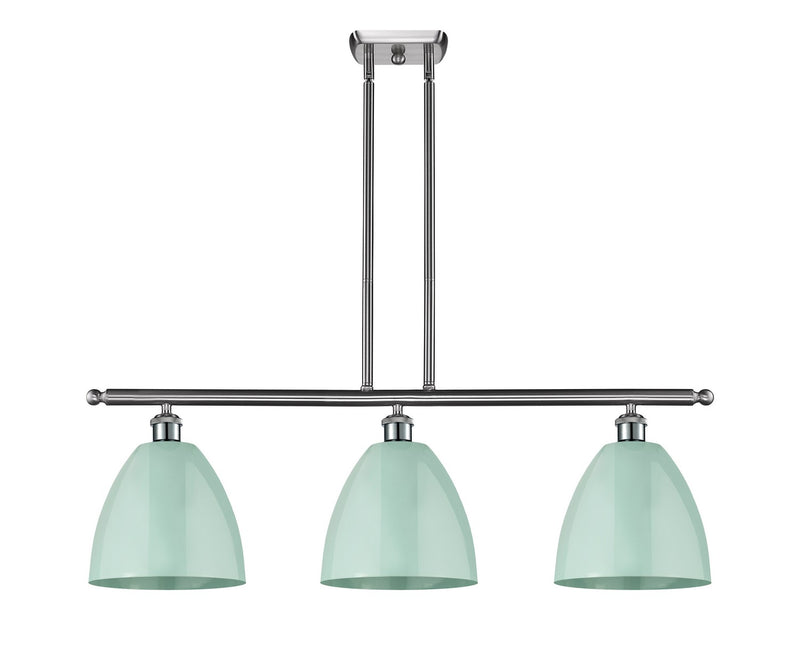 Innovations 516-3I-SN-MBD-9-SF Three Light Island Pendant, Brushed Satin Nickel