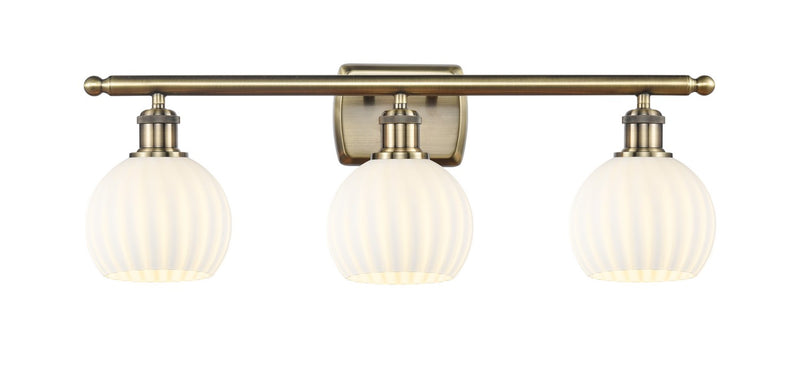 Innovations 516-3W-AB-G1217-6WV LED Bath Vanity, Antique Brass