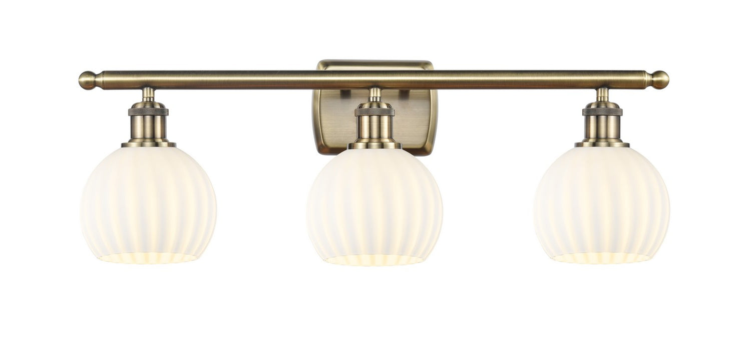 Innovations 516-3W-AB-G1217-6WV LED Bath Vanity, Antique Brass