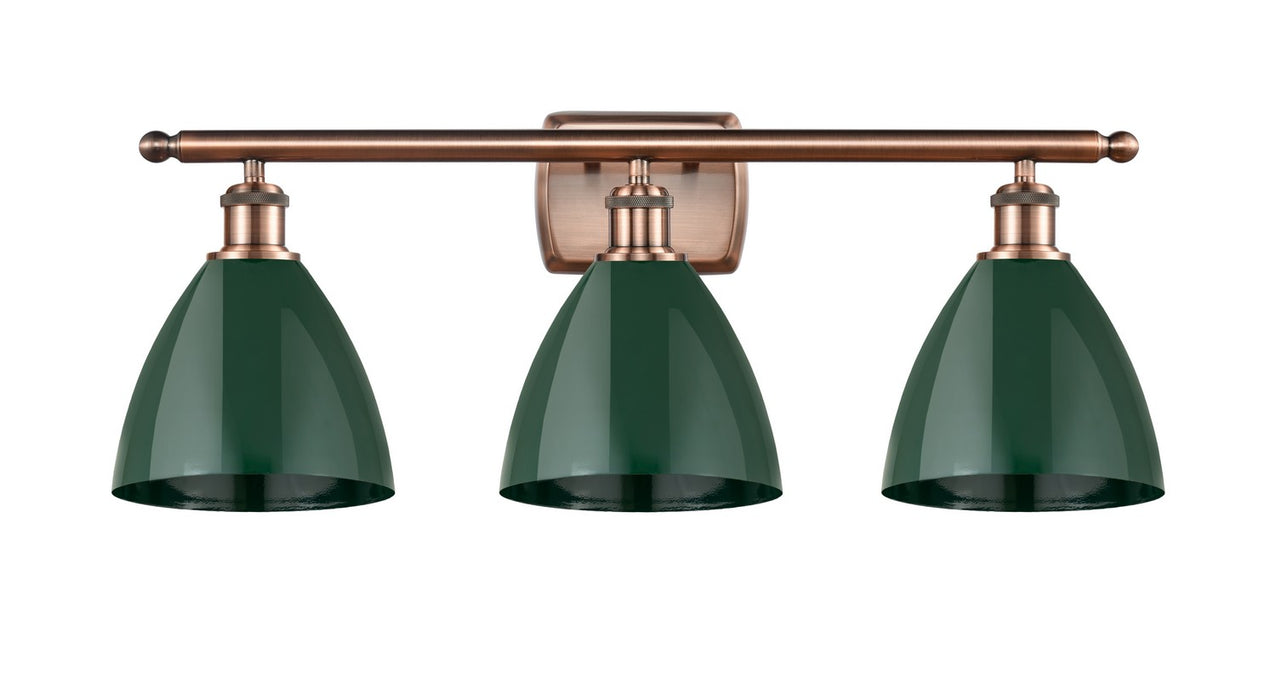 Innovations 516-3W-AC-MBD-75-GR Three Light Bath Vanity, Antique Copper