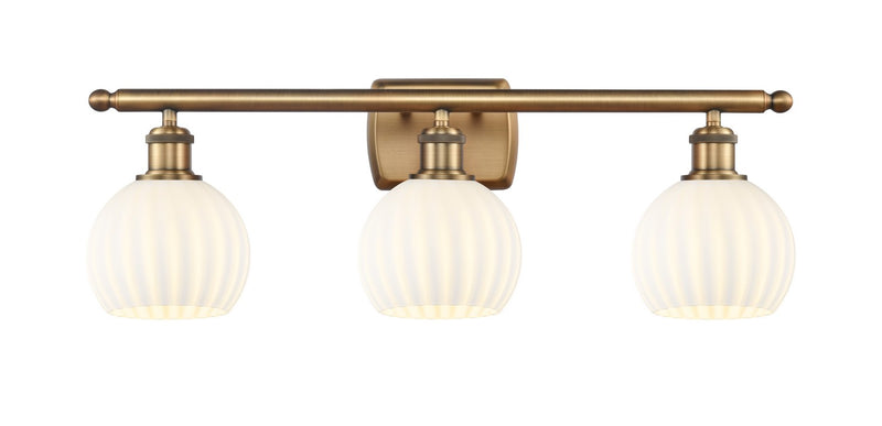 Innovations 516-3W-BB-G1217-6WV LED Bath Vanity, Brushed Brass