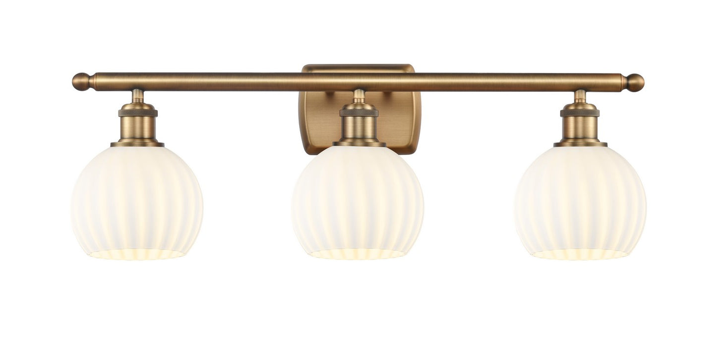 Innovations 516-3W-BB-G1217-6WV LED Bath Vanity, Brushed Brass