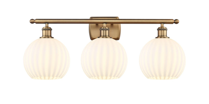 Innovations 516-3W-BB-G1217-8WV LED Bath Vanity, Brushed Brass