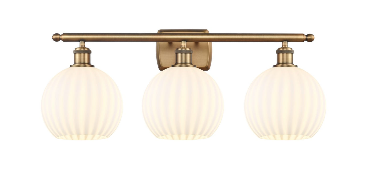 Innovations 516-3W-BB-G1217-8WV LED Bath Vanity, Brushed Brass