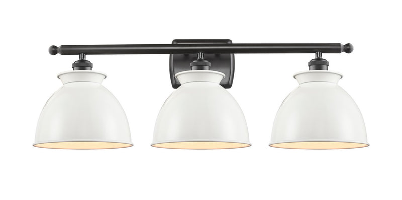 Innovations 516-3W-OB-M14-W Three Light Bath Vanity, Oil Rubbed Bronze